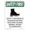 Signmission OSHA Sign, Footwear Is W/ Symbol, 10in X 7in Rigid Plastic, 7" W, 10" H, Portrait OS-SF-P-710-V-11282 - alternate 1